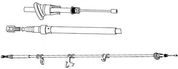 CEF MI02113 Cable, parking brake